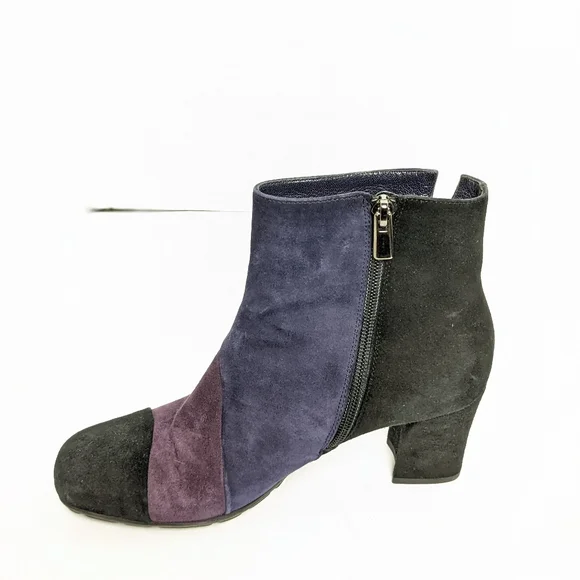 Paolo Linea suede 3 tone ankle boots - Picture 4 of 16